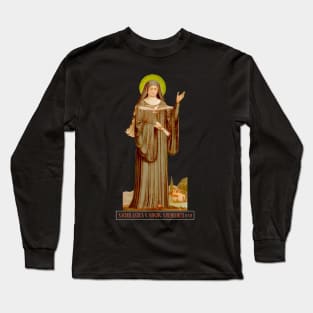 Saint Scholastica, Abbess: For all the Saints Series Long Sleeve T-Shirt